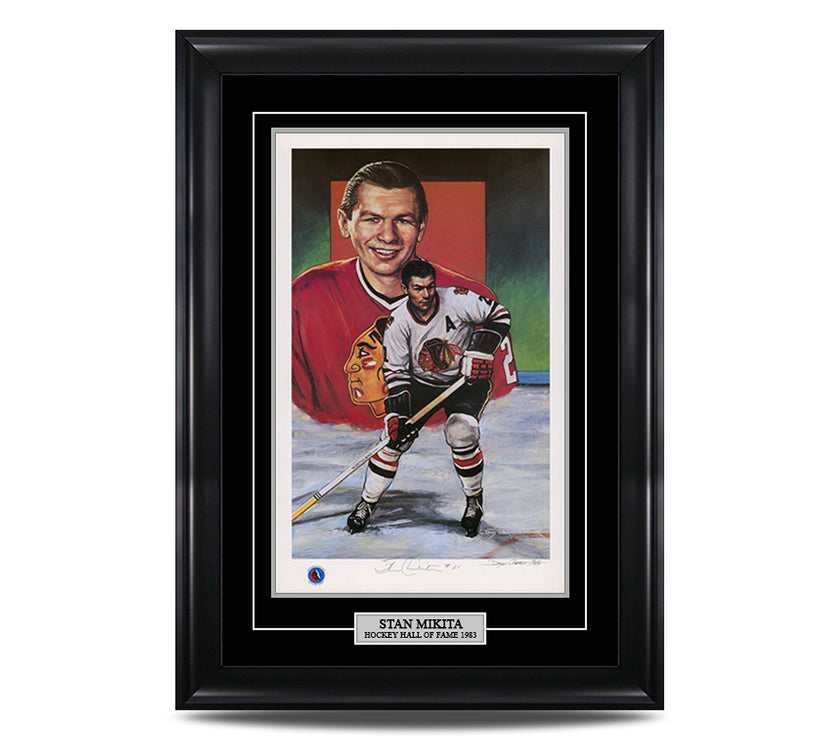 Stan Mikita Signed Chicago Blackhawks Limited Edition Print - Heritage Hockey™