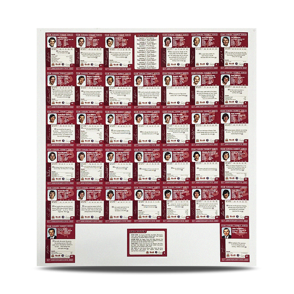 Team Canada 1972 Summit Series 35th Anniversary Collectors Un-Cut Card Set