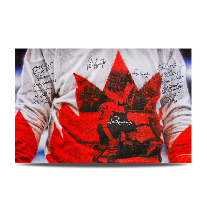 Team Canada 1972 Limited Edition (AP) Canvas Print Signed by 16 Players