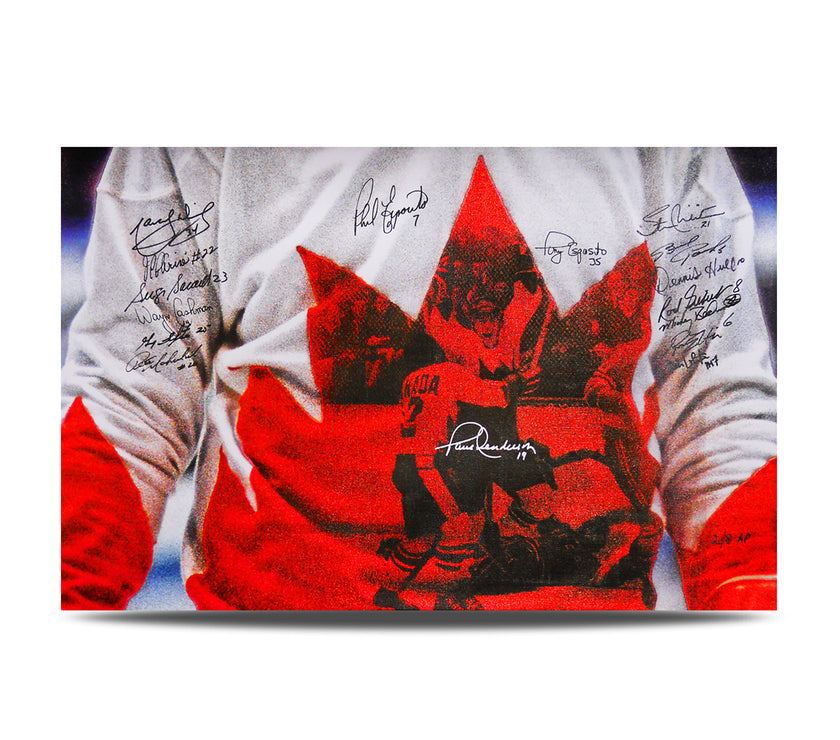 Team Canada 1972 Limited Edition (AP) Canvas Print Signed by 16 Players