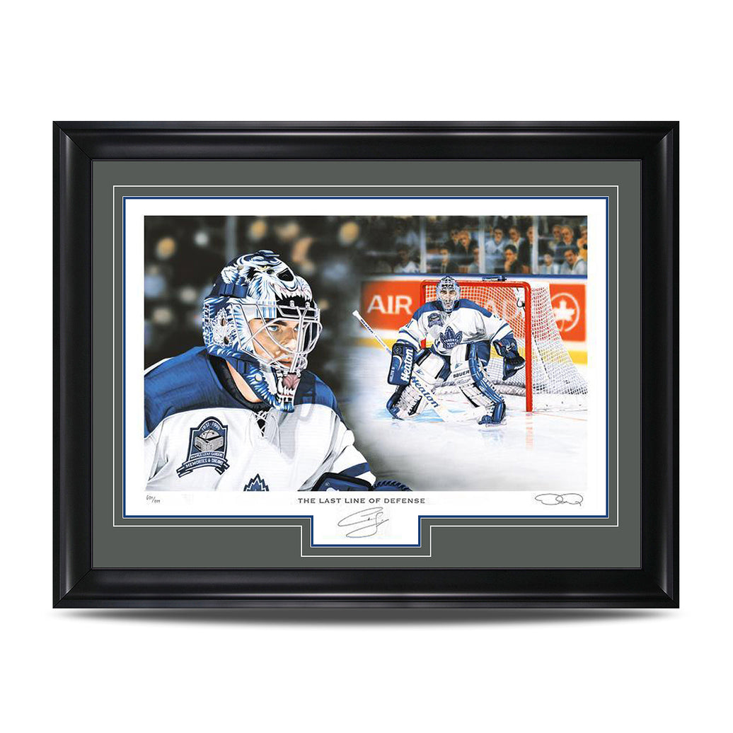 The Last Line of Defense – Curtis Joseph Signed Limited Edition Print - Heritage Hockey™