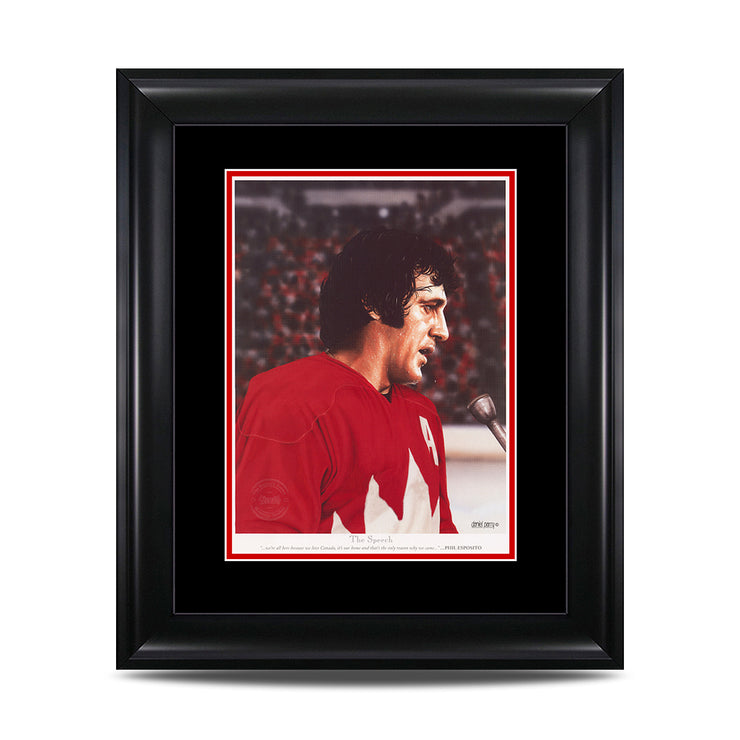 The Speech – Phil Esposito 9 x 11 Legends Series Print