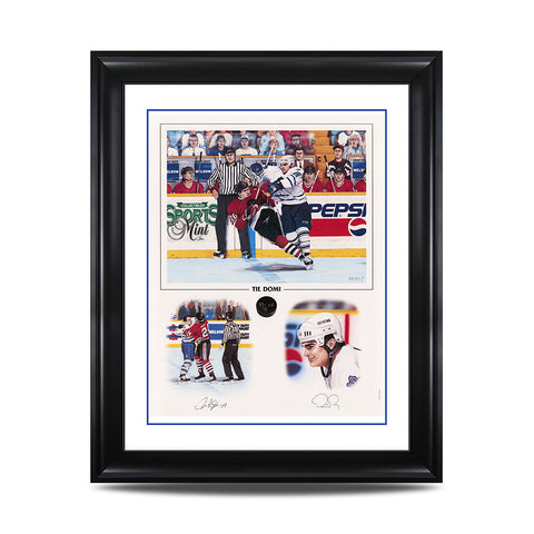 Tie Domi – Impression signée en édition limitée des Maple Leafs de Toronto