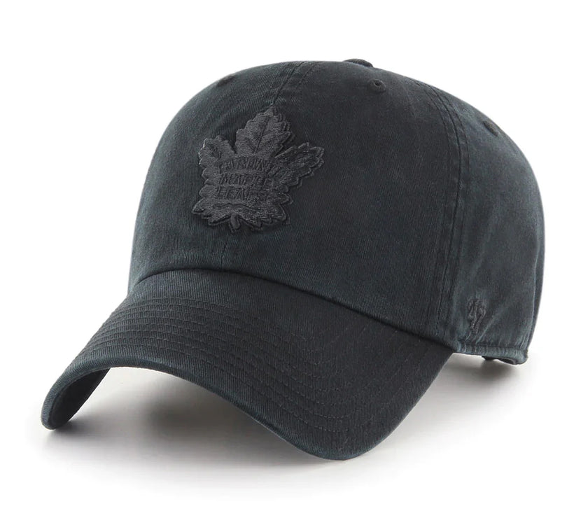 Toronto Maple Leafs NHL Basic 47 Clean Up Black on Black Cap