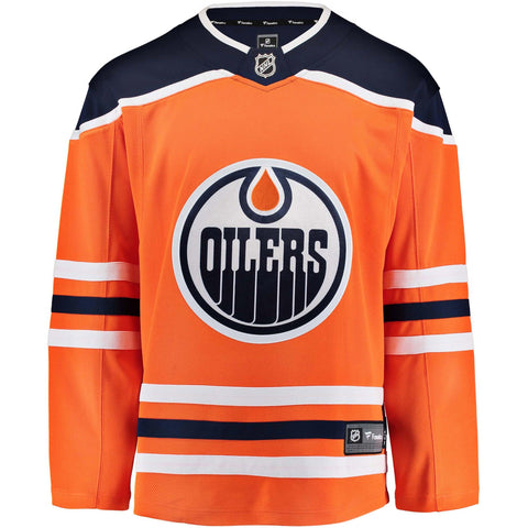 Maillot Domicile Breakaway des Fanatics de la LNH des Oilers d'Edmonton