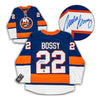 Mike Bossy a signé le maillot domicile des Islanders de New York