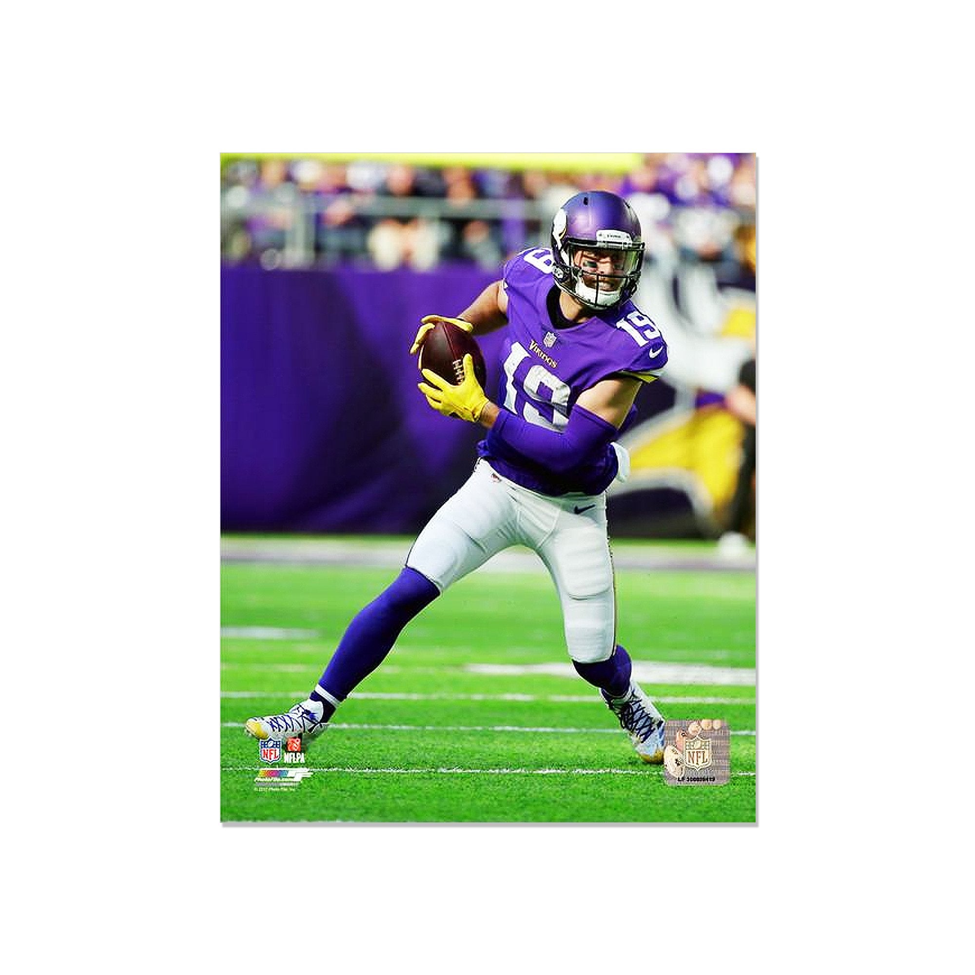 Adam Thielen Minnesota Vikings Engraved Framed Photo - Action