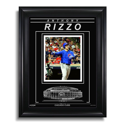 Anthony Rizzo Chicago Cubs Engraved Framed Photo - Home Run