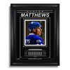 Auston Matthews Toronto Maple Leafs Photo encadrée gravée – Gros plan