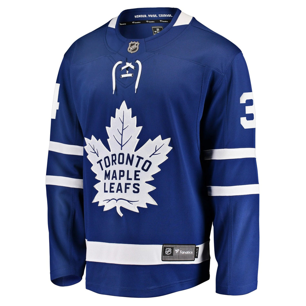 Auston Matthews a signé le maillot fanatique des Maple Leafs de Toronto