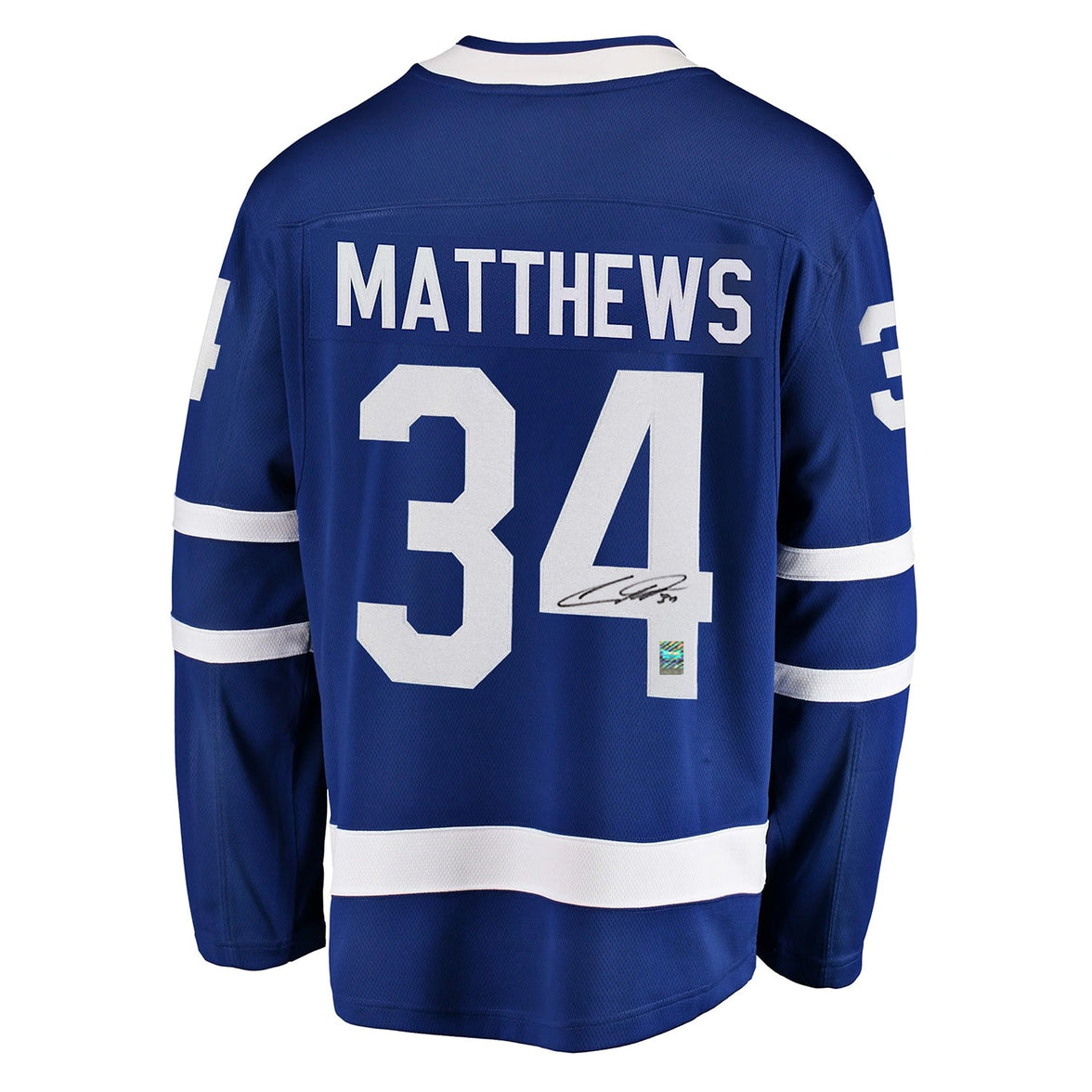 Auston Matthews a signé le maillot fanatique des Maple Leafs de Toronto