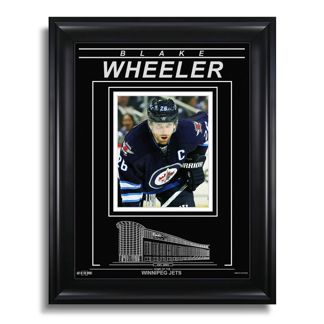 Blake Wheeler Winnipeg Jets Engraved Framed Photo - Closeup - Heritage Hockey™