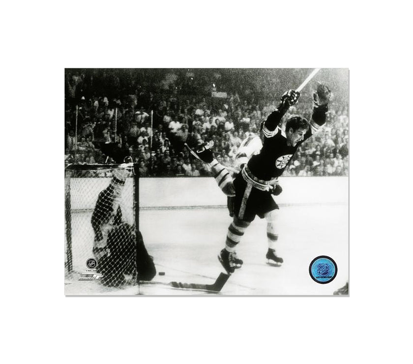 Bobby Orr Boston Bruins Engraved Framed Photo - The Goal - Heritage Hockey™
