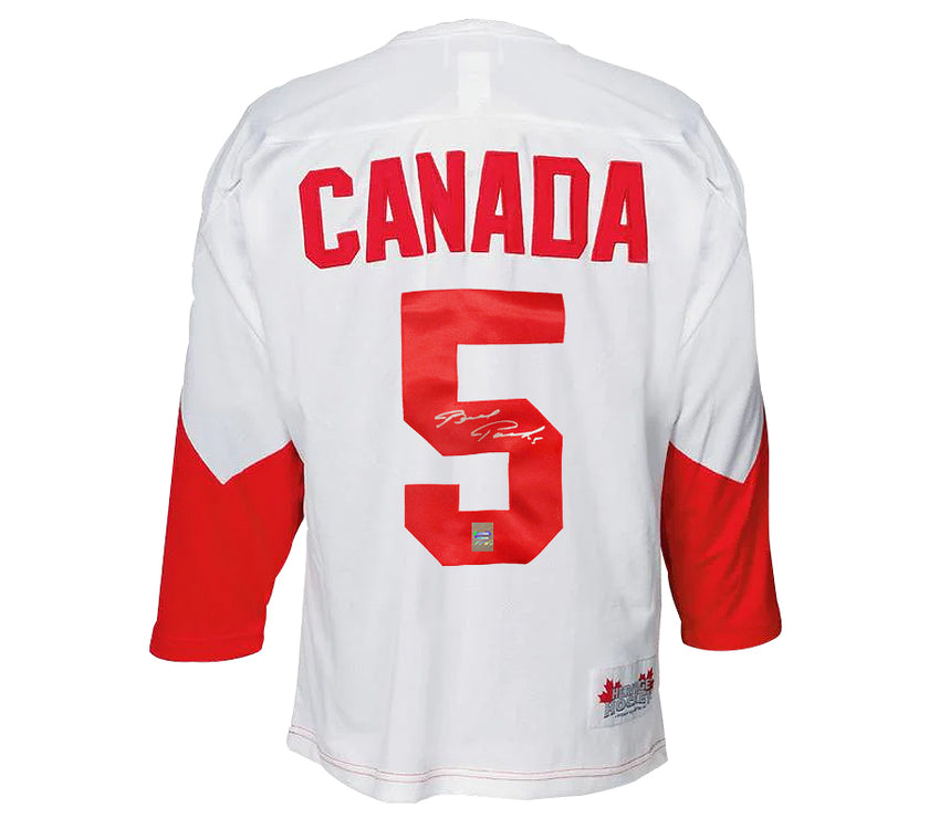 Brad Park Signed Team Canada 1972 Summit Series Away White Jersey