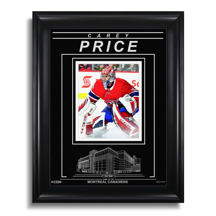 Carey Price Montreal Canadiens Engraved Framed Photo - Action - Heritage Hockey™