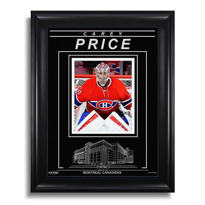 Carey Price Montreal Canadiens Engraved Framed Photo - Focus - Heritage Hockey™