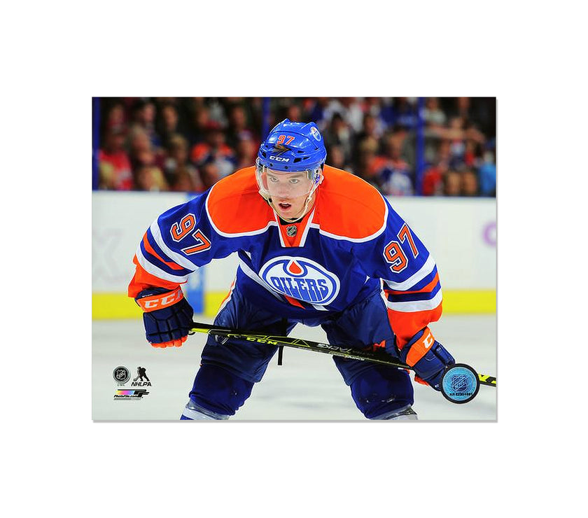 Connor McDavid Edmonton Oilers Engraved Framed Photo - Closeup - Heritage Hockey™