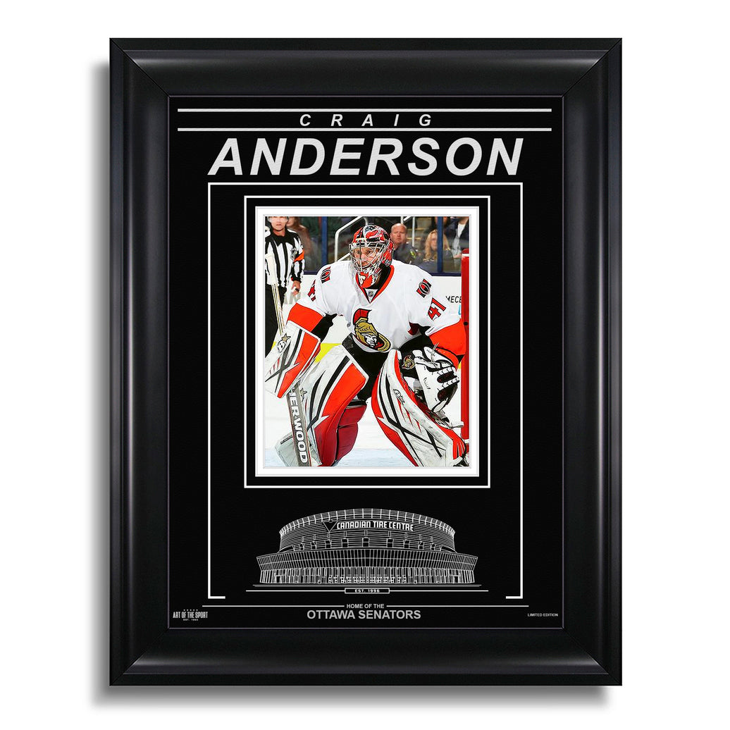 Craig Anderson Ottawa Senators Engraved Framed Photo - Focus - Heritage Hockey™