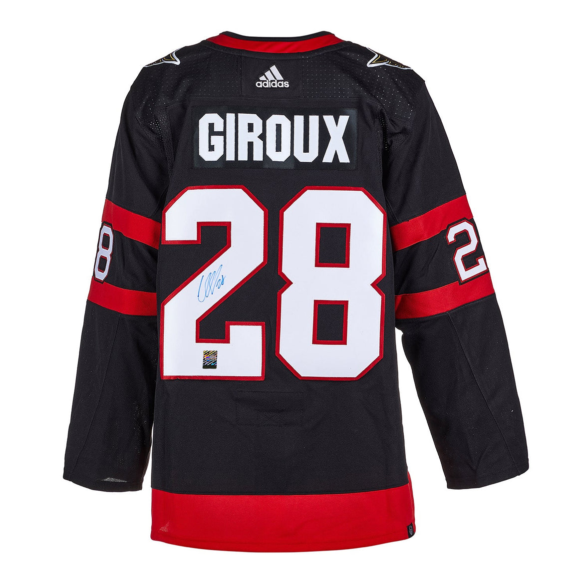 Claude Giroux Signed Ottawa Senators Adidas Pro Home Black Jersey