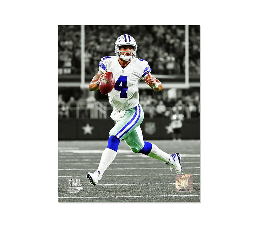 Dak Prescott Dallas Cowboys Engraved Framed Photo - Focus