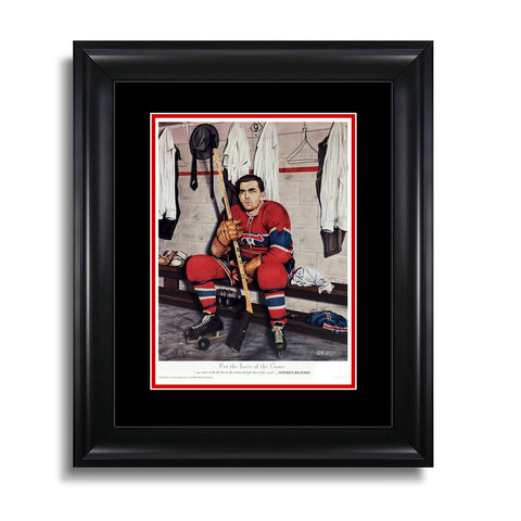 Pour l'amour du jeu – Maurice Richard Canadiens de Montréal Impression série Légendes 12 x 15