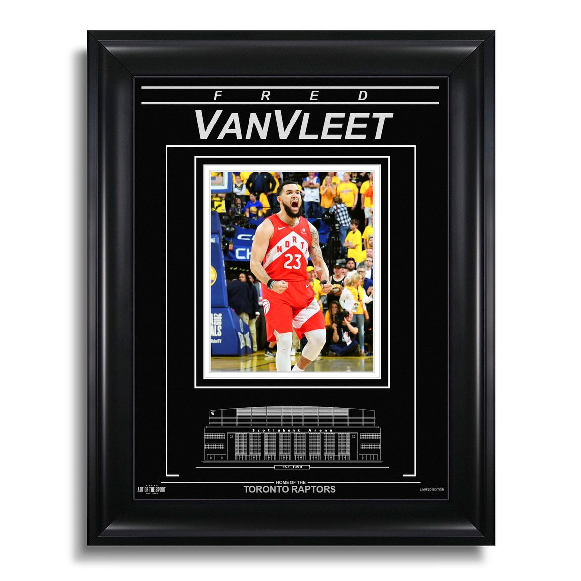 Fred VanVleet Toronto Raptors Engraved Framed Photo - 2019 NBA Finals