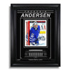 Frederik Andersen Photo encadrée gravée des Maple Leafs de Toronto - Focus