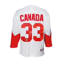 Gilbert Perreault Signed Team Canada 1972 Summit Series Away White Jersey