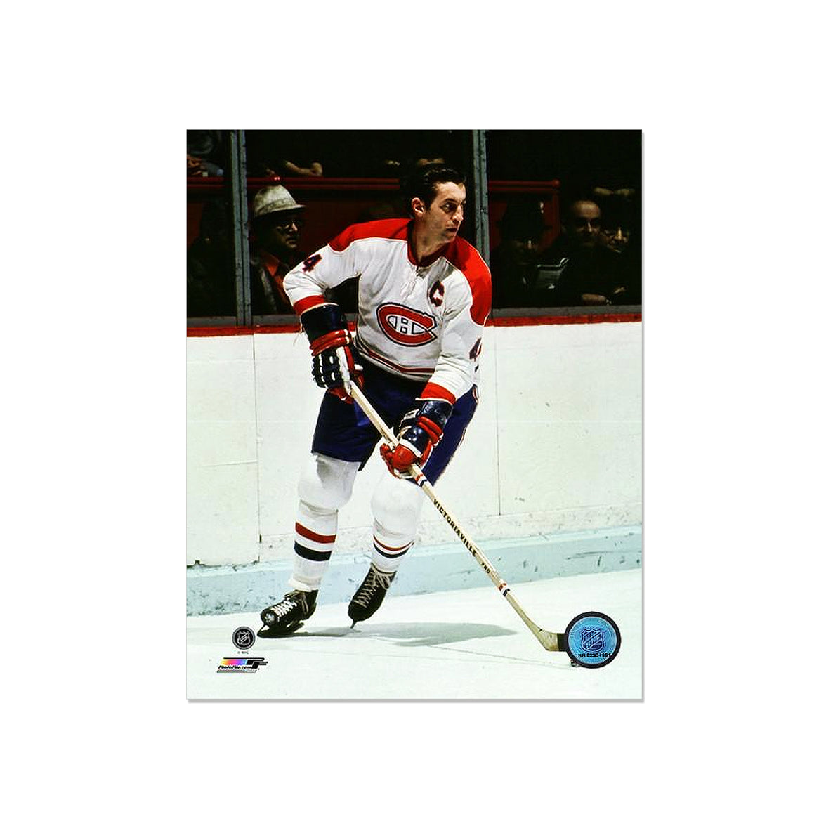 Jean Beliveau Montreal Canadiens Engraved Framed Photo - Action - Heritage Hockey™