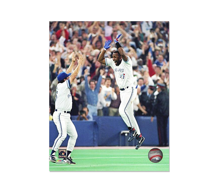 Joe Carter Toronto Blue Jays Engraved Framed Photo - 1993 World Series Home Run - Heritage Hockey™