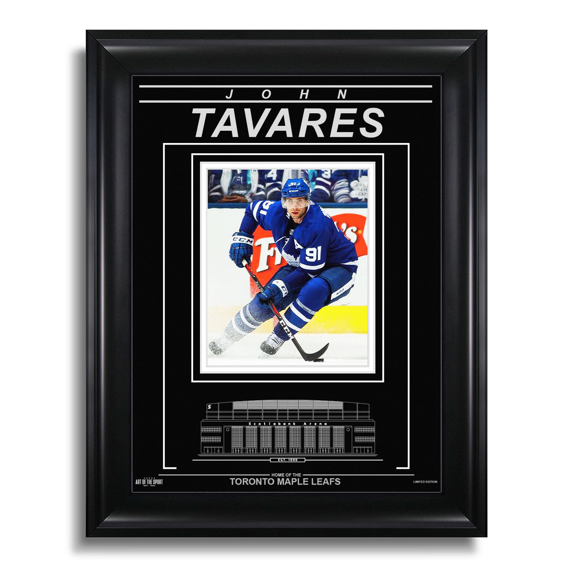 John Tavares Toronto Maple Leafs Engraved Framed Photo - Action - Heritage Hockey™