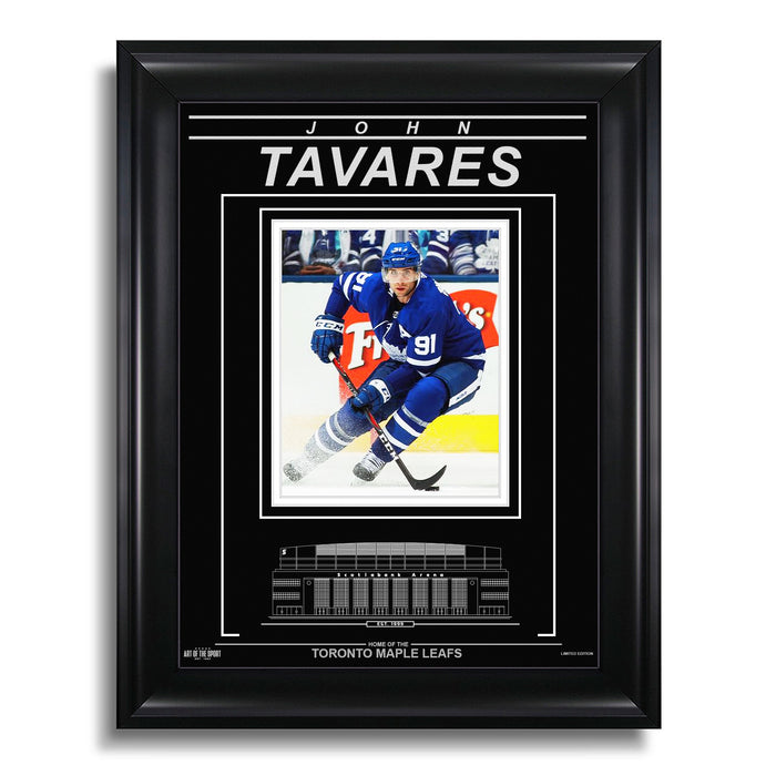 John Tavares Toronto Maple Leafs Engraved Framed Photo - Action - Heritage Hockey™