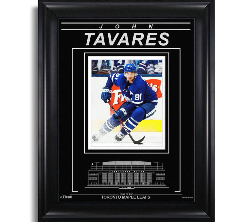 John Tavares Toronto Maple Leafs Engraved Framed Photo - Action - Heritage Hockey™