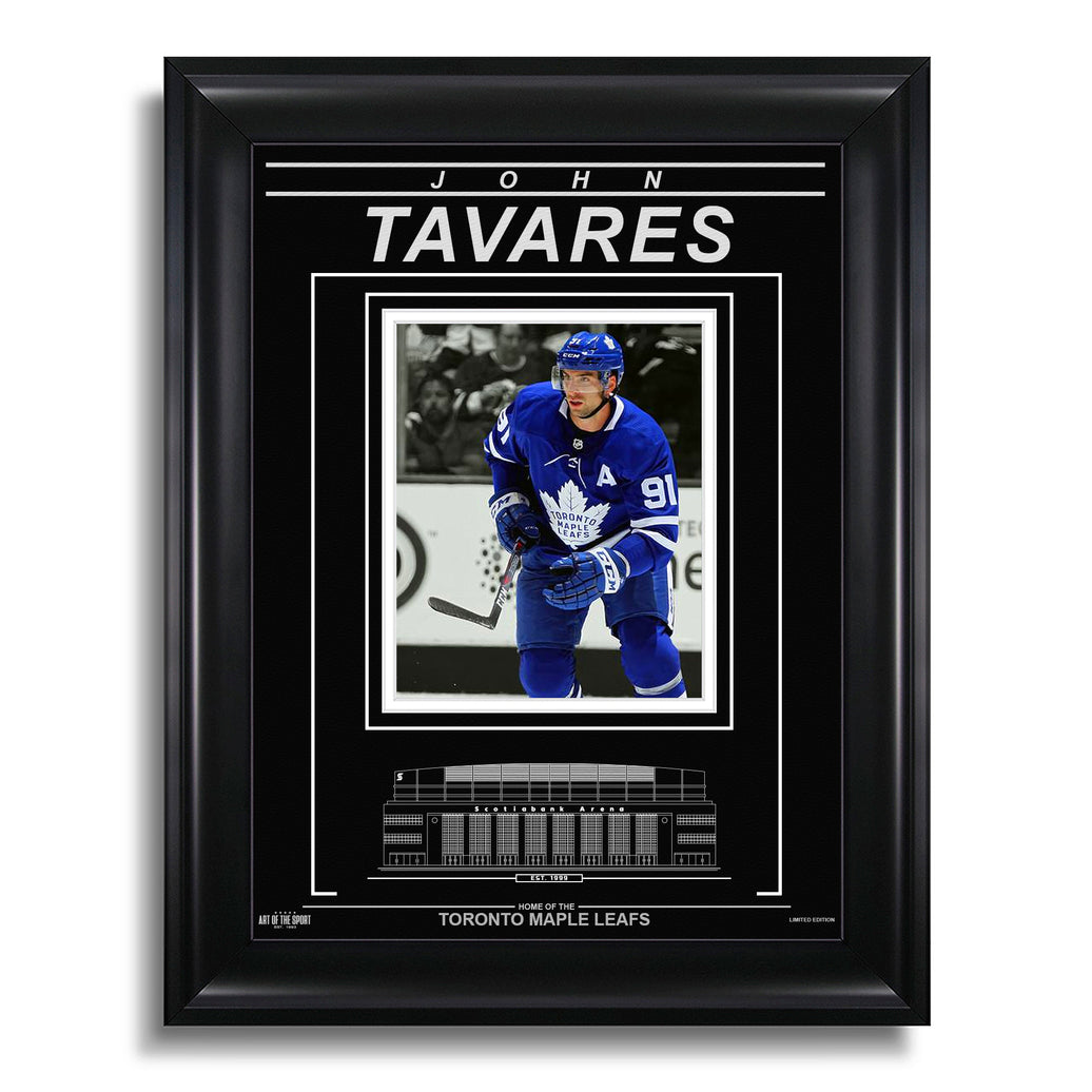 John Tavares Toronto Maple Leafs Engraved Framed Photo - Action Spotlight - Heritage Hockey™