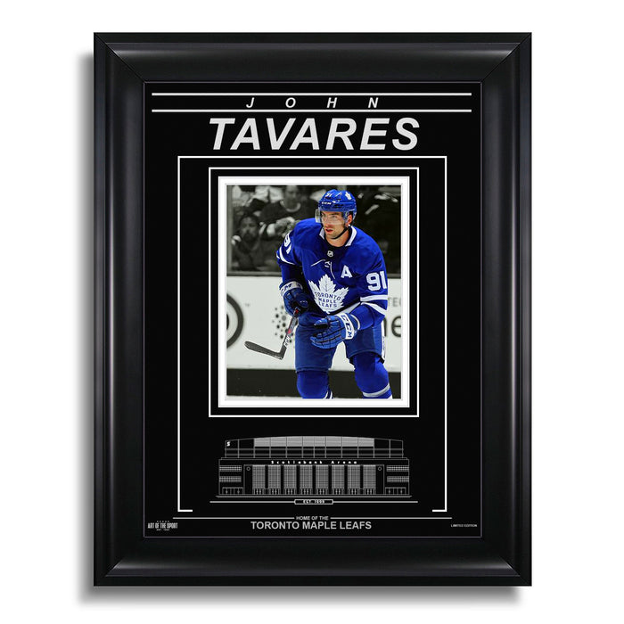 John Tavares Toronto Maple Leafs Engraved Framed Photo - Action Spotlight - Heritage Hockey™