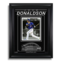 Josh Donaldson Toronto Blue Jays Engraved Framed Photo - Action Spotlight Horizontal - Heritage Hockey™