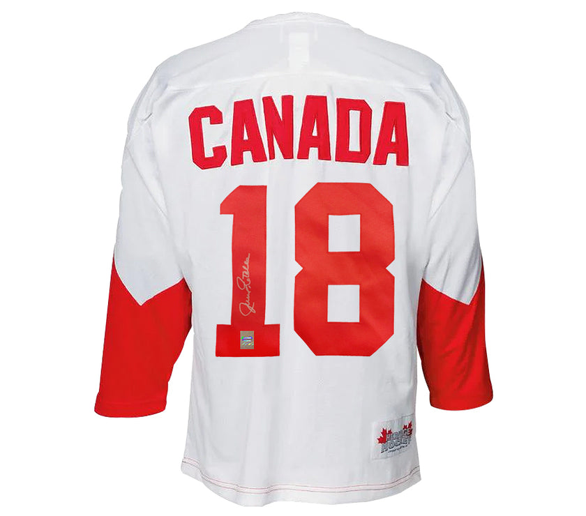Jean Ratelle Signed Team Canada 1972 Summit Series Away White Jersey