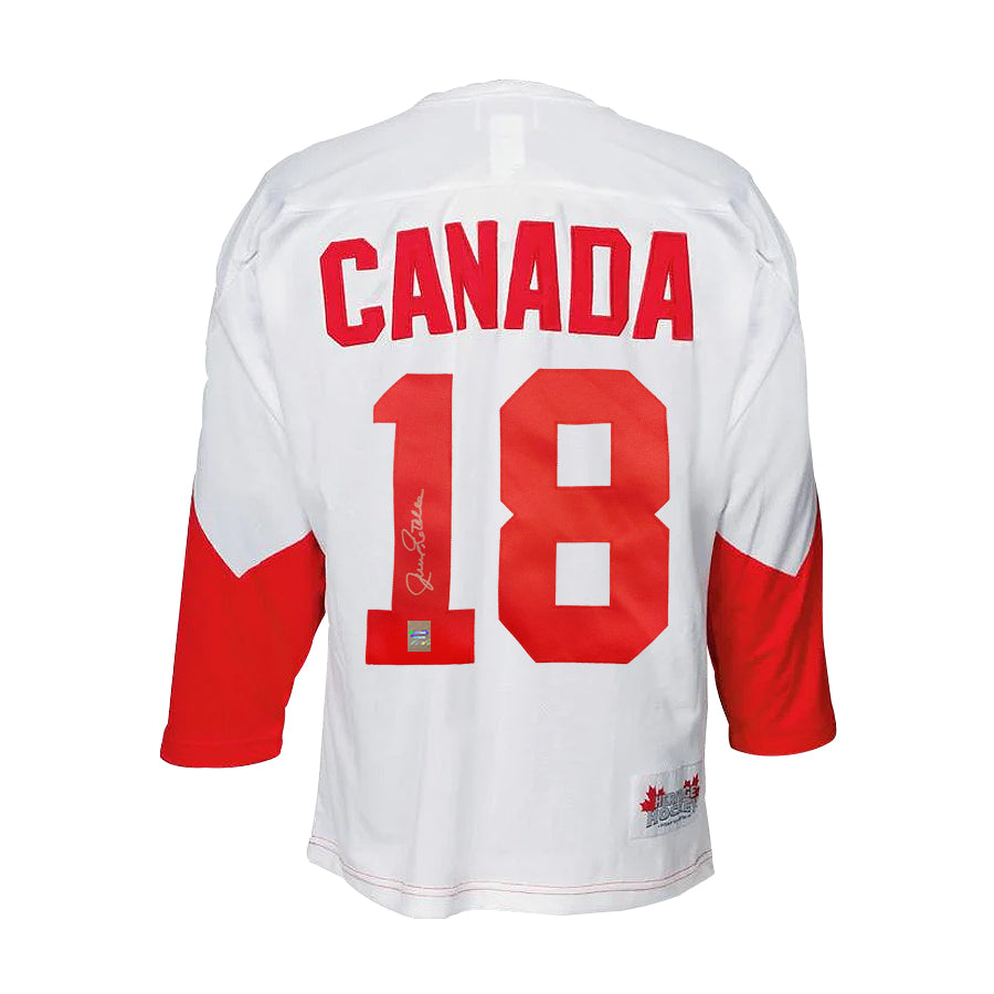 Jean Ratelle Signed Team Canada 1972 Summit Series Away White Jersey