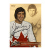 Jocelyn Guèvremont #37 Carte officielle signée du 40e anniversaire d'Équipe Canada 1972