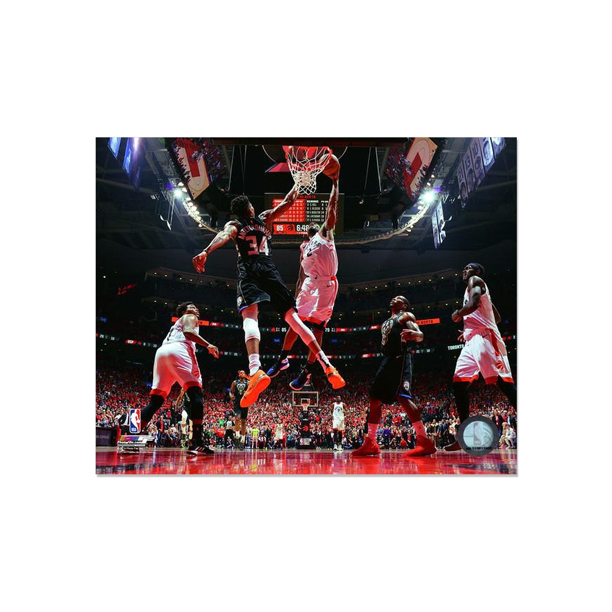 Kawhi Leonard Toronto Raptors Engraved Framed Photo - 2019 Playoff Dunk