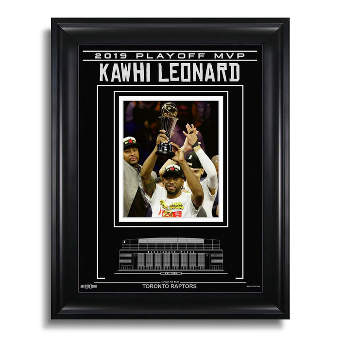 Kawhi Leonard Toronto Raptors Engraved Framed Photo - 2019 Playoff MVP