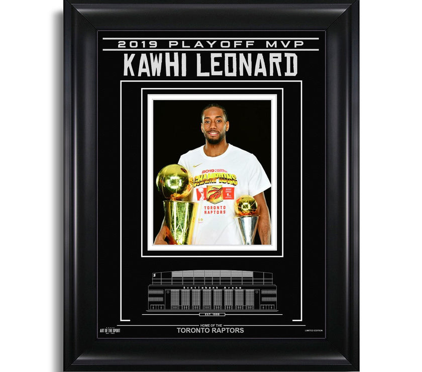 Kawhi Leonard Toronto Raptors Engraved Framed Photo - 2019 Playoff MVP Spotlight