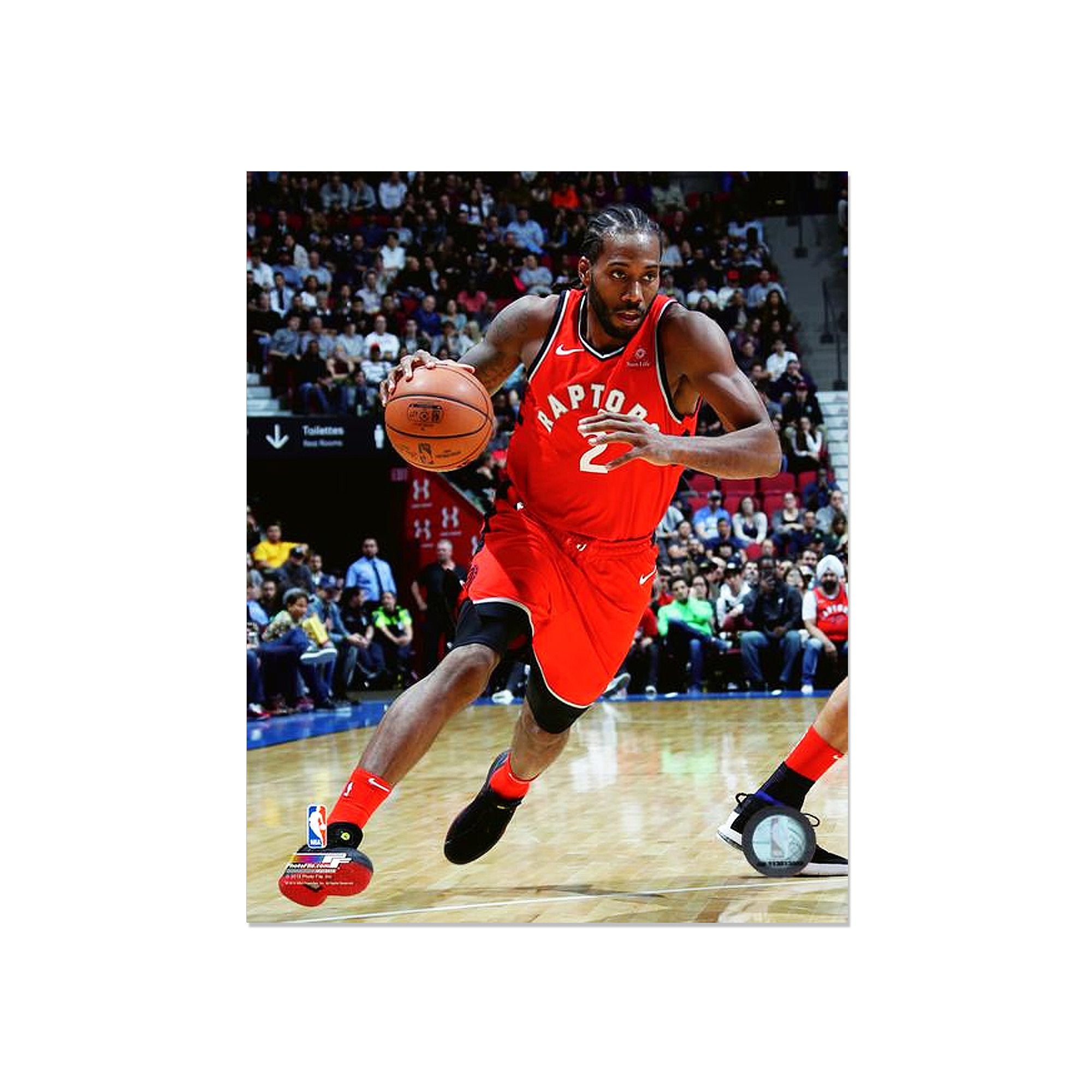 Kawhi Leonard Toronto Raptors Engraved Framed Photo - Action