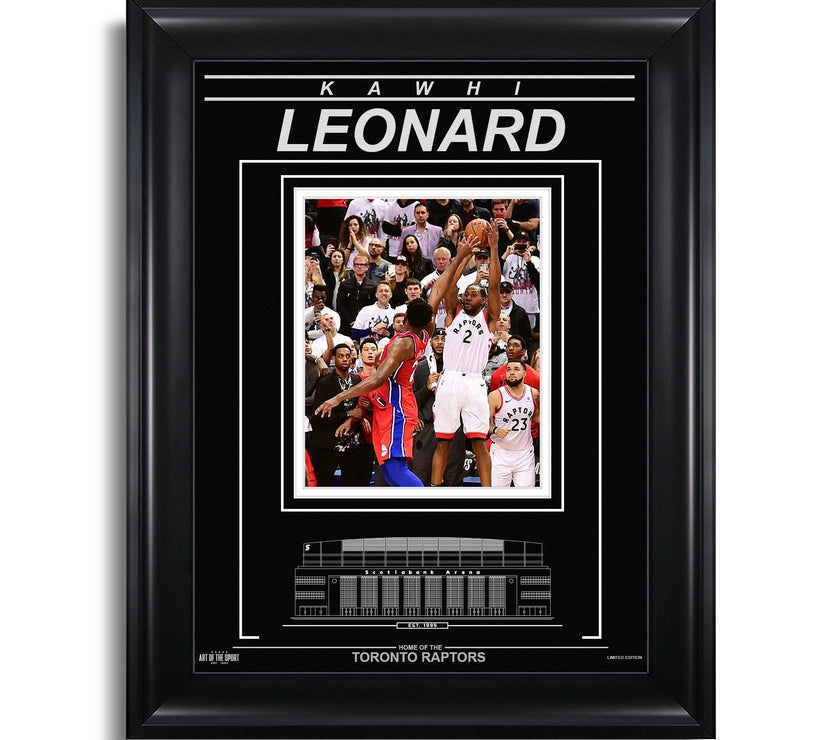 Kawhi Leonard Toronto Raptors Engraved Framed Photo - Game 7 Closeup