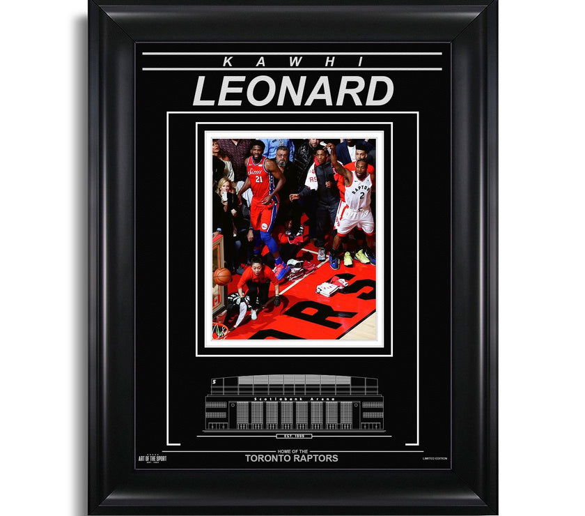 Kawhi Leonard Toronto Raptors Engraved Framed Photo - Game 7 Winner