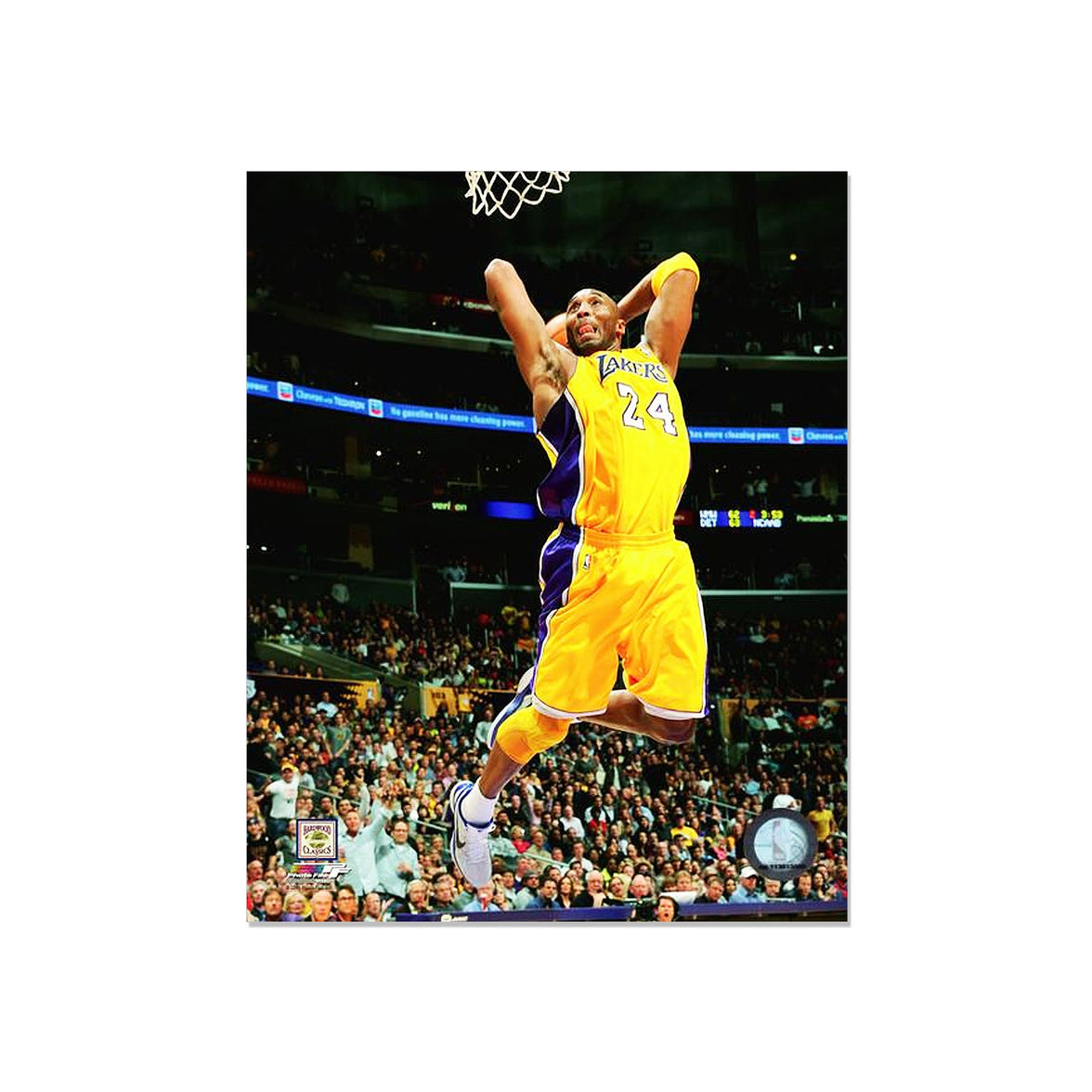 Kobe Bryant Los Angeles Lakers Engraved Framed Photo - Action Dunk