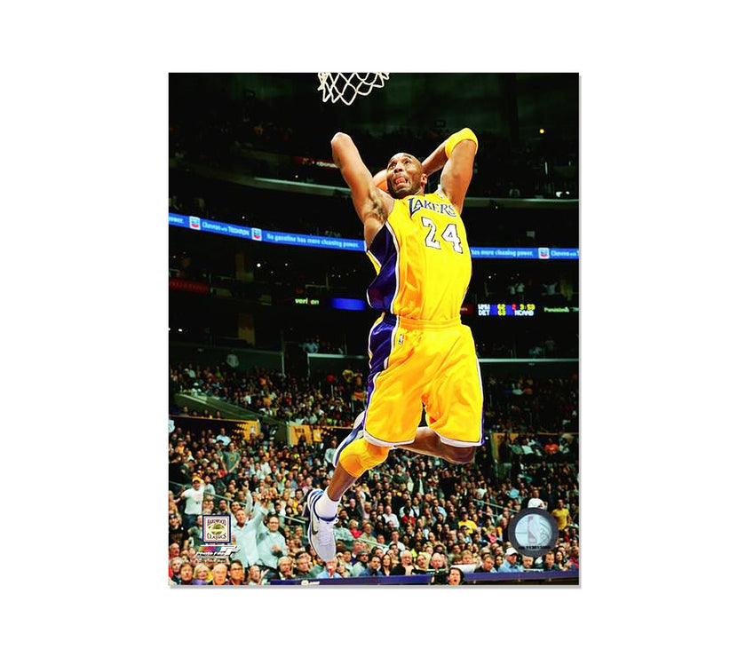 Kobe Bryant Los Angeles Lakers Engraved Framed Photo - Action Dunk