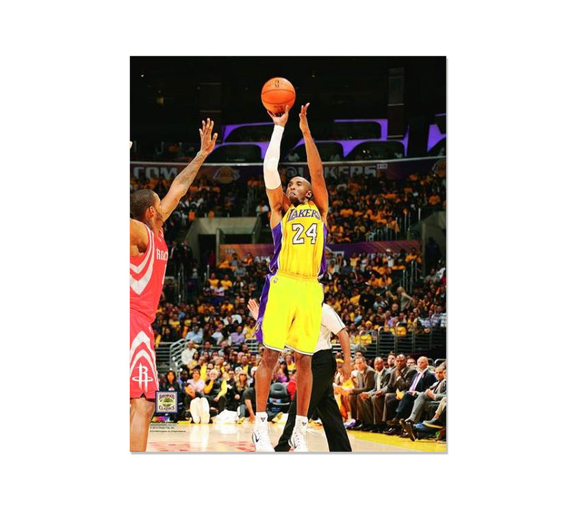 Kobe Bryant Los Angeles Lakers Engraved Framed Photo - Action