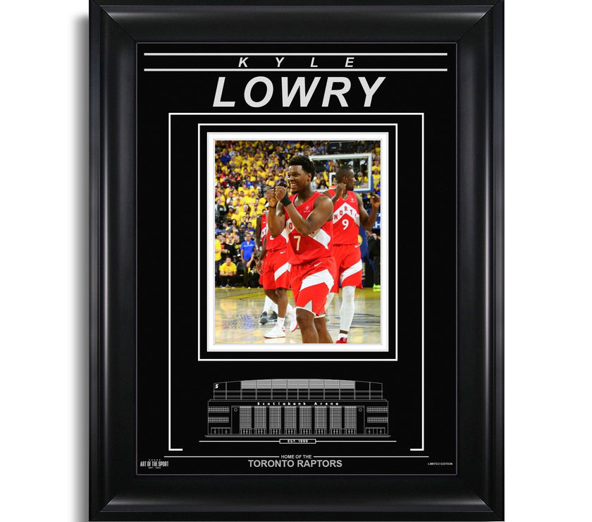 Kyle Lowry Toronto Raptors Engraved Framed Photo - 2019 NBA Finals