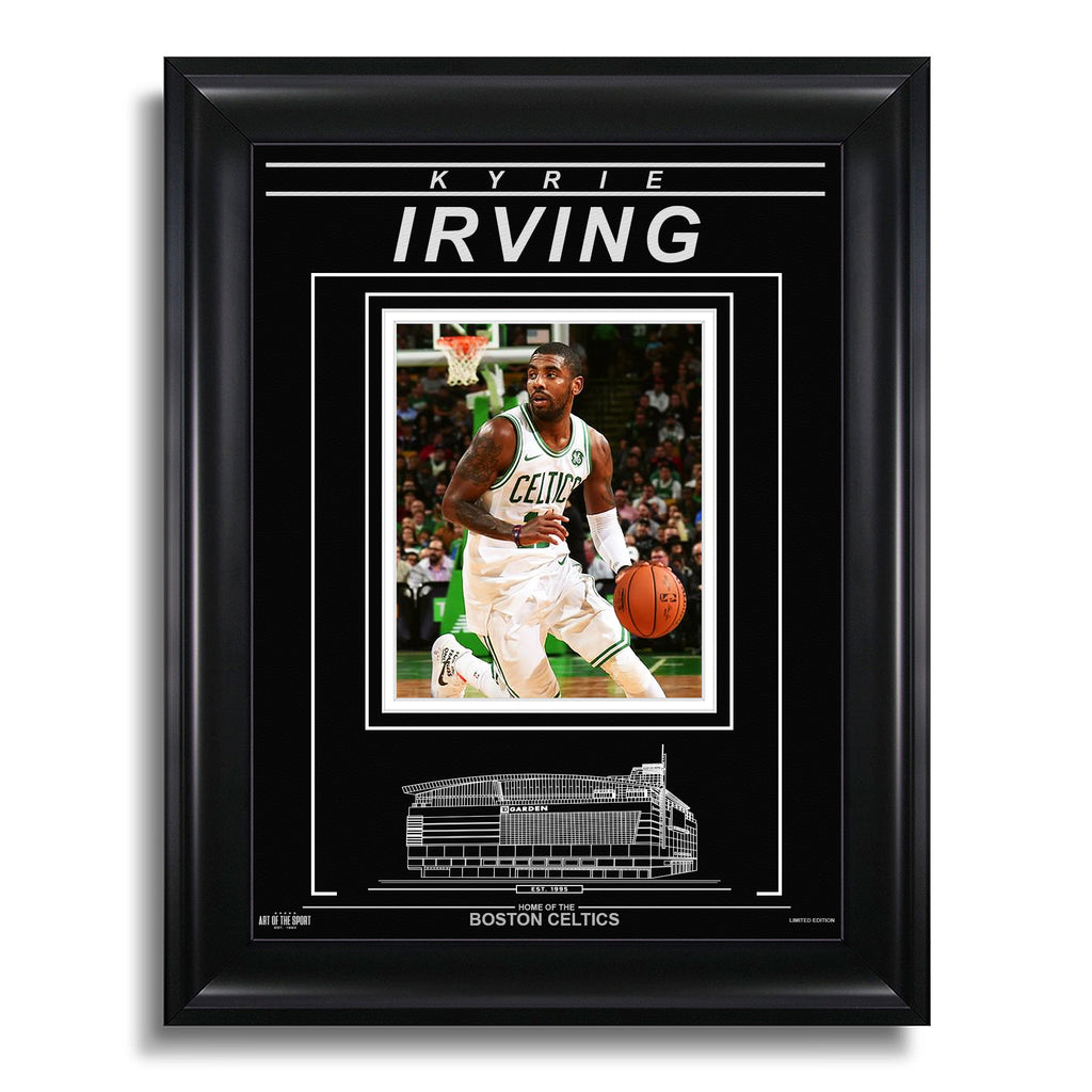 Kyrie Irving Boston Celtics Engraved Framed Photo - Action
